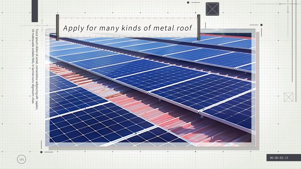 Standing Seam Metal Roof Solar Mounting Solution Solar Metal Roof Mount ...