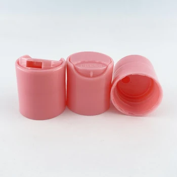 Glossy/Matte White Plastic Disc Top Cap 20mm & 24mm for Cosmetic Lotion Bottles Bottle Lids & Closures Packaging