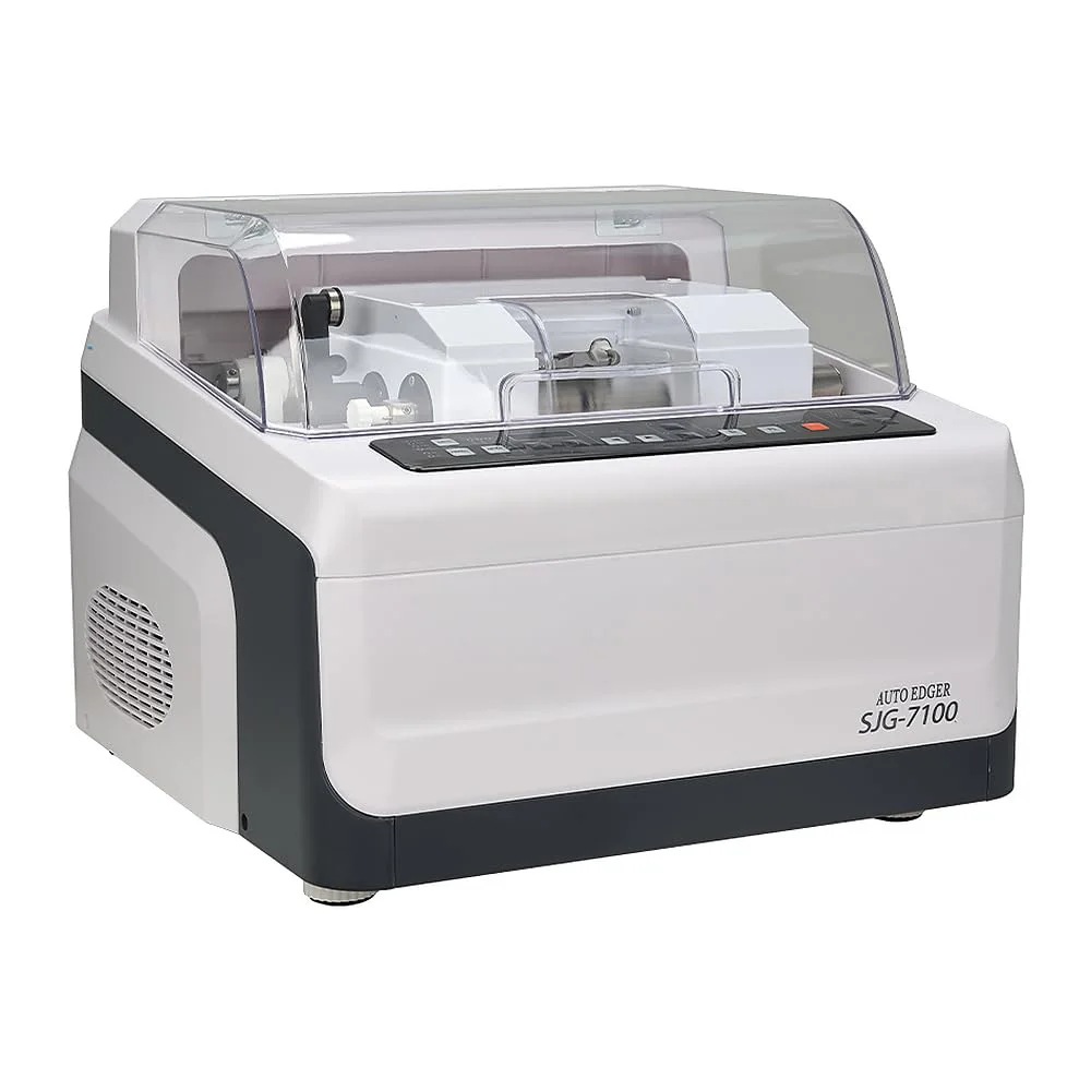 SJG-7100 Automatic Lens Edger Optical Lens Grinder Machine for CR39 Glass PC Lenses with Polishing and Beveling 110V 220V