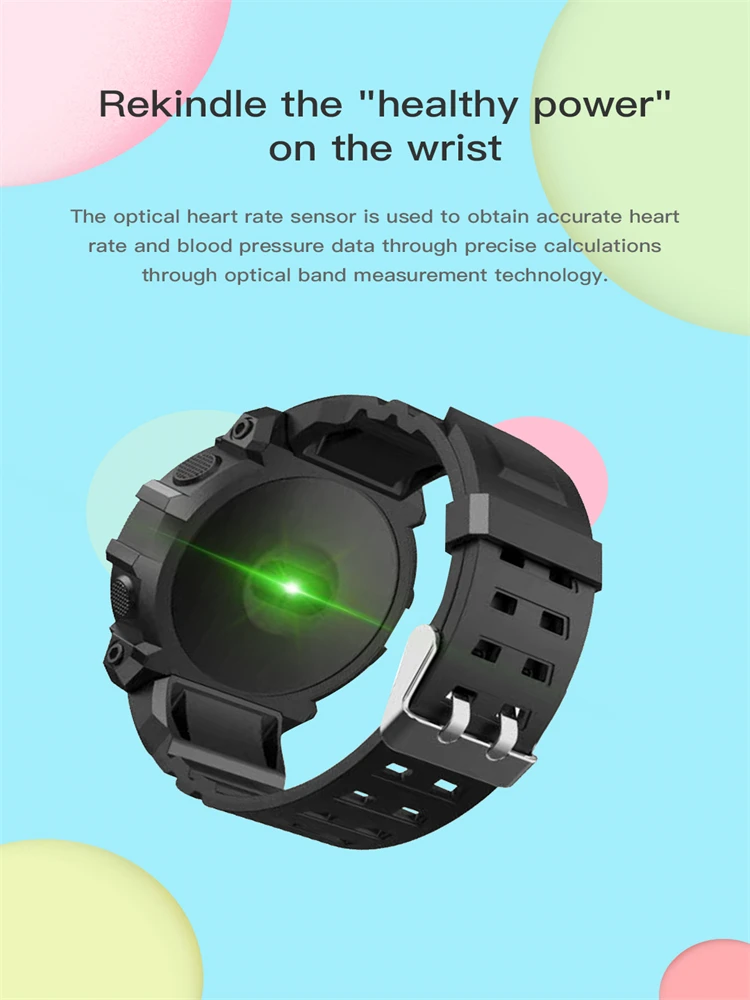 New products Round Touch Screen FD68s Smartwatch fd68 heart Rate Blood Pressure Sport Wrist Fitness Bracelet Smartwatch FD68s