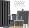 Complete set+shower curtain-grey
