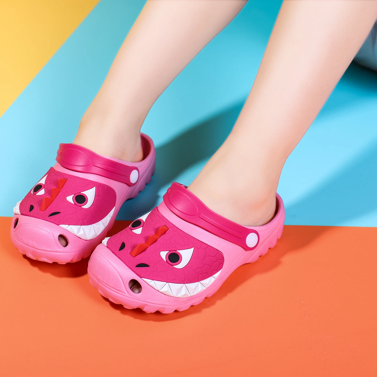 Новые детские тапочки, пляжная обувь Eva для теплых детских Сабо