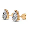 10k rose gold pear cut