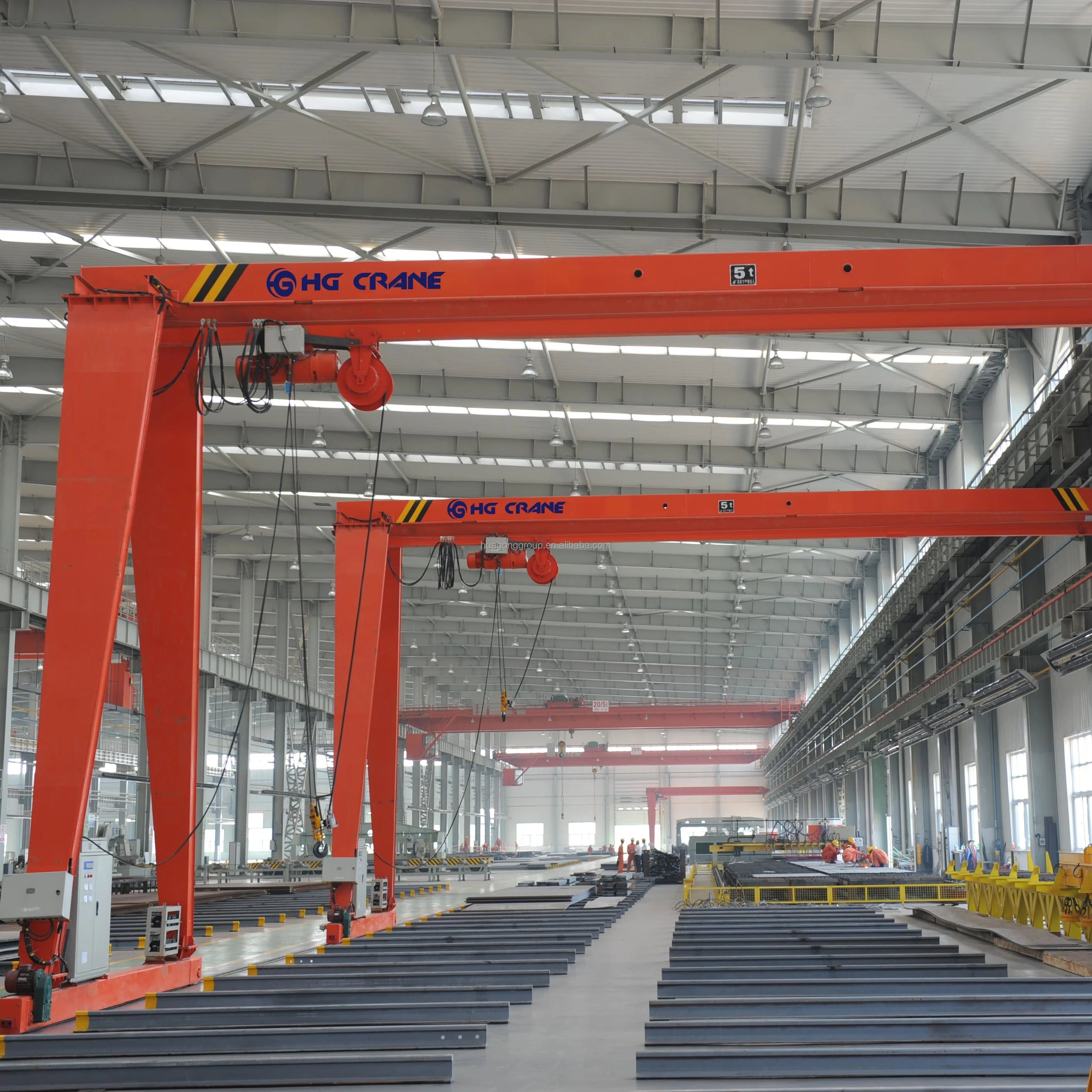 Rail Traveling  10 Ton 30 Ton 50 Ton 15 Ton 25 Ton Single Leg Single Beam BMH Type Semi Gantry Crane