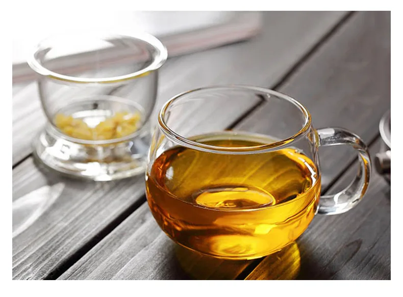 Wholesale Heatresistant High Borosilicate Double Wall Glass Tea Cup