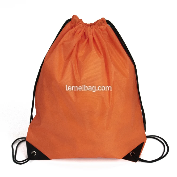 Drawstring Backpack Bags Cinch Sack Cheap Waterpoof 210d Polyester