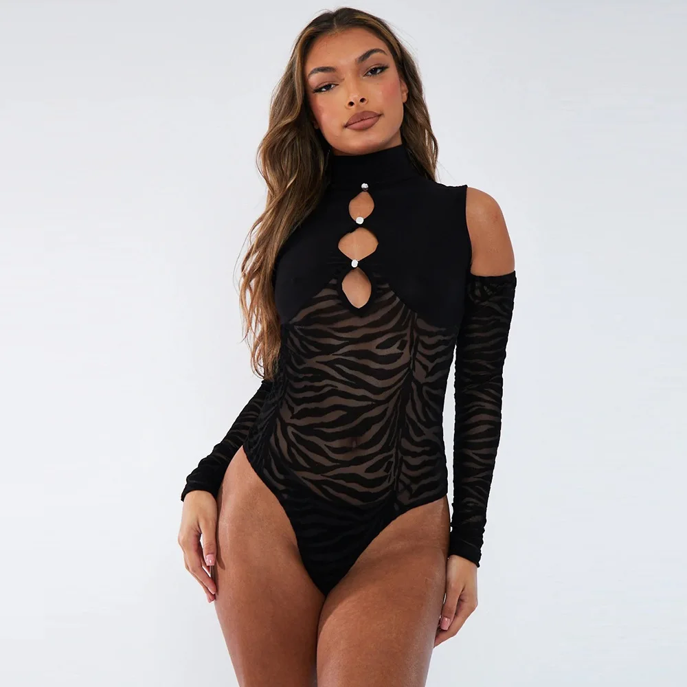 designer black bodysuit