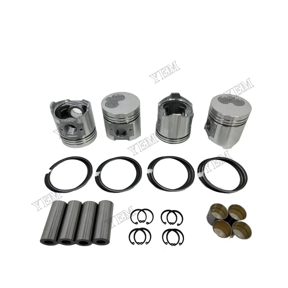 For Komatsu 4D94 Piston Set With Piston Ring Aftermarket Engine Parts 3