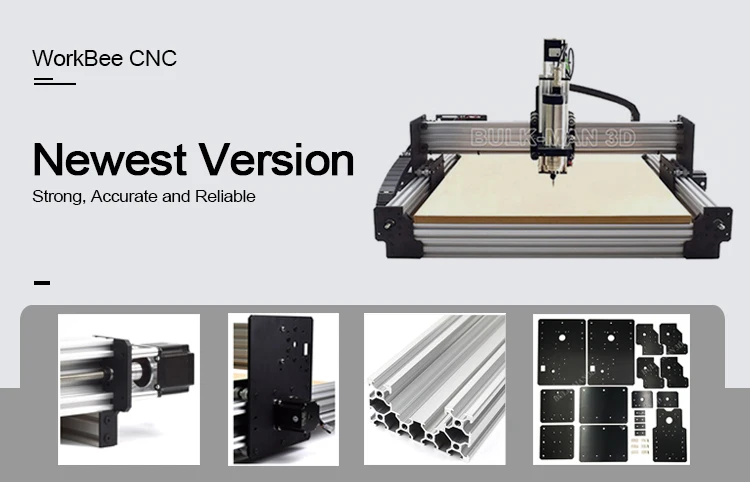 Newest Version 1500x1500mm WorkBee CNC Wood Router With Complete