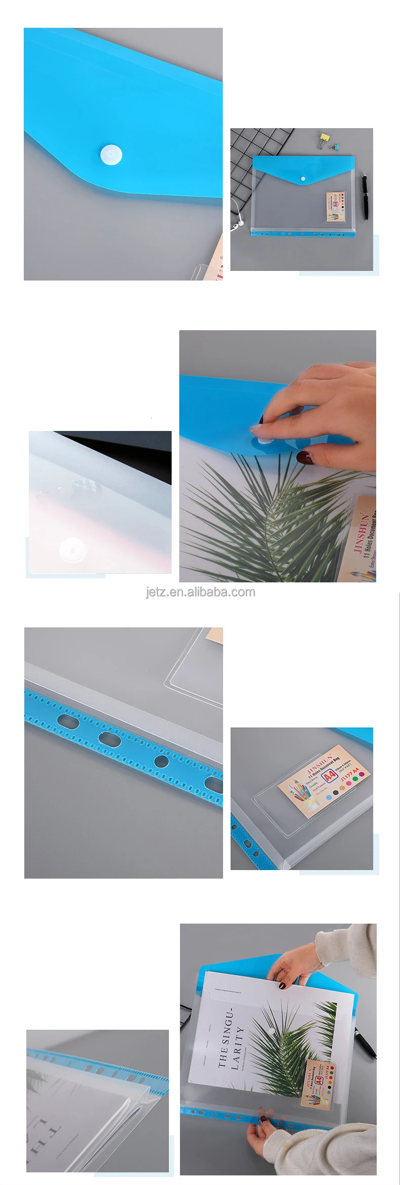 A4 Clear Transparent Plastic Poly PP Document Envelopes