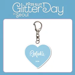 Kpop ILLIT GLITTER DAY in SEOUL Keychain 2025 - Fans Acrylic Pendant