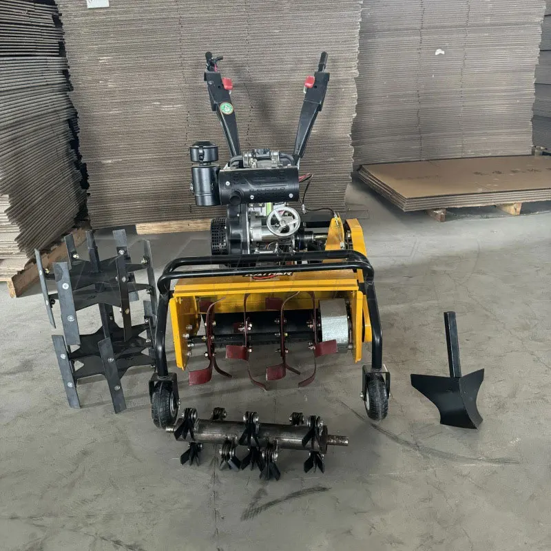 KATHER Motocoltivatore a Benzina Rotativo Multifunzionale Mini Sarchiatrice per Giardino e Azienda Agricola