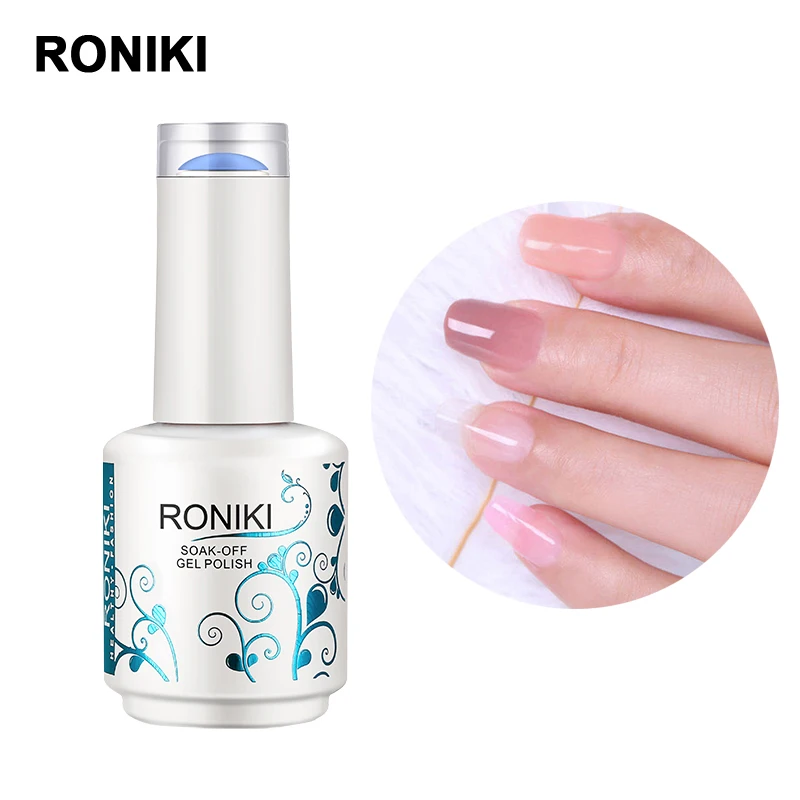RONIKI Private Label Fast Drying Color Extend Liquid Jelly Nail Gel Polish Wholesale Hard clear Uv Extension Gel