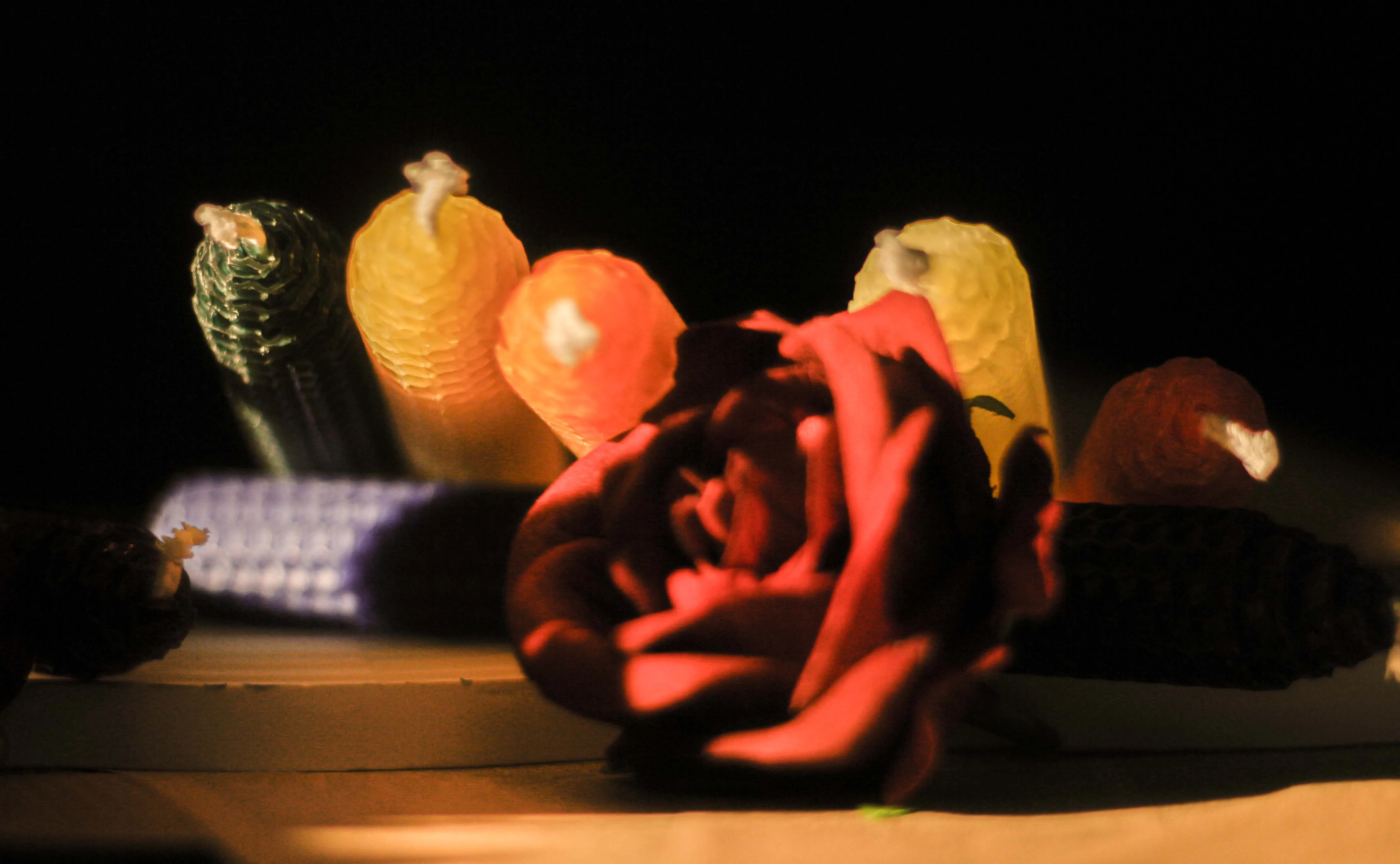 Lp12f Pure Beeswax Candles Hand Rolled Smokeless Beeswax Candle With