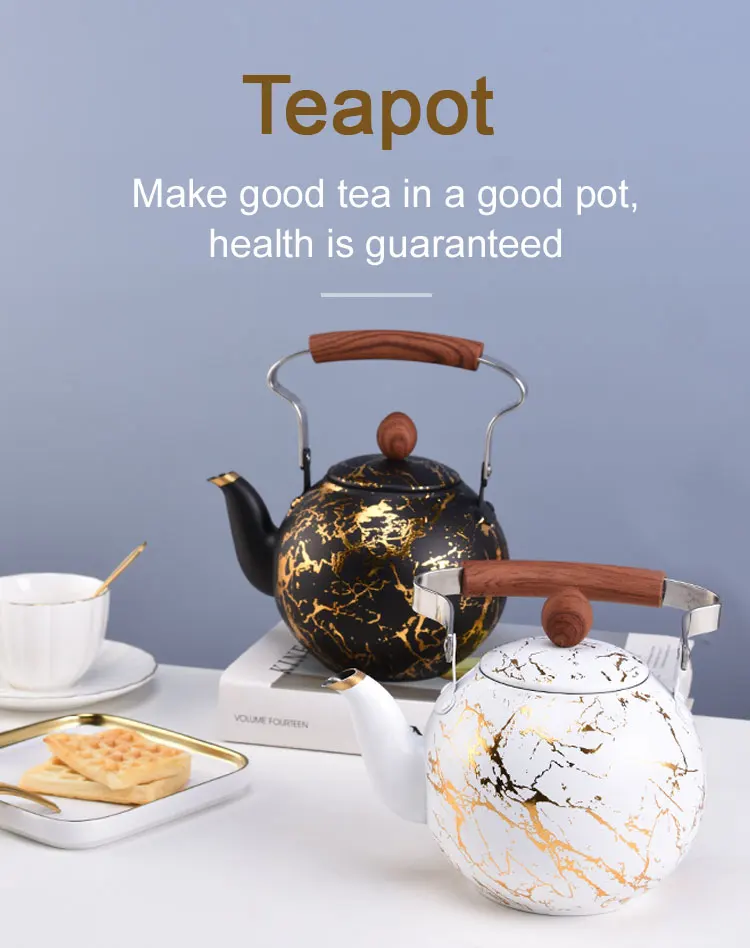 Smooth and easy to clean hot water kettle for Portable 2021 hot sale whistling teapot