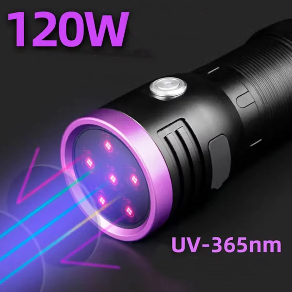 Torcia UV A LED Da 365 Nm Luce Nera Ultravioletta Tipo-C - Foto 2