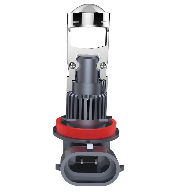 Mini LED Projector M01R 60W 4800LM 6500K H7 H8 9005 9006 9012 Super Bright LED Projector Lens