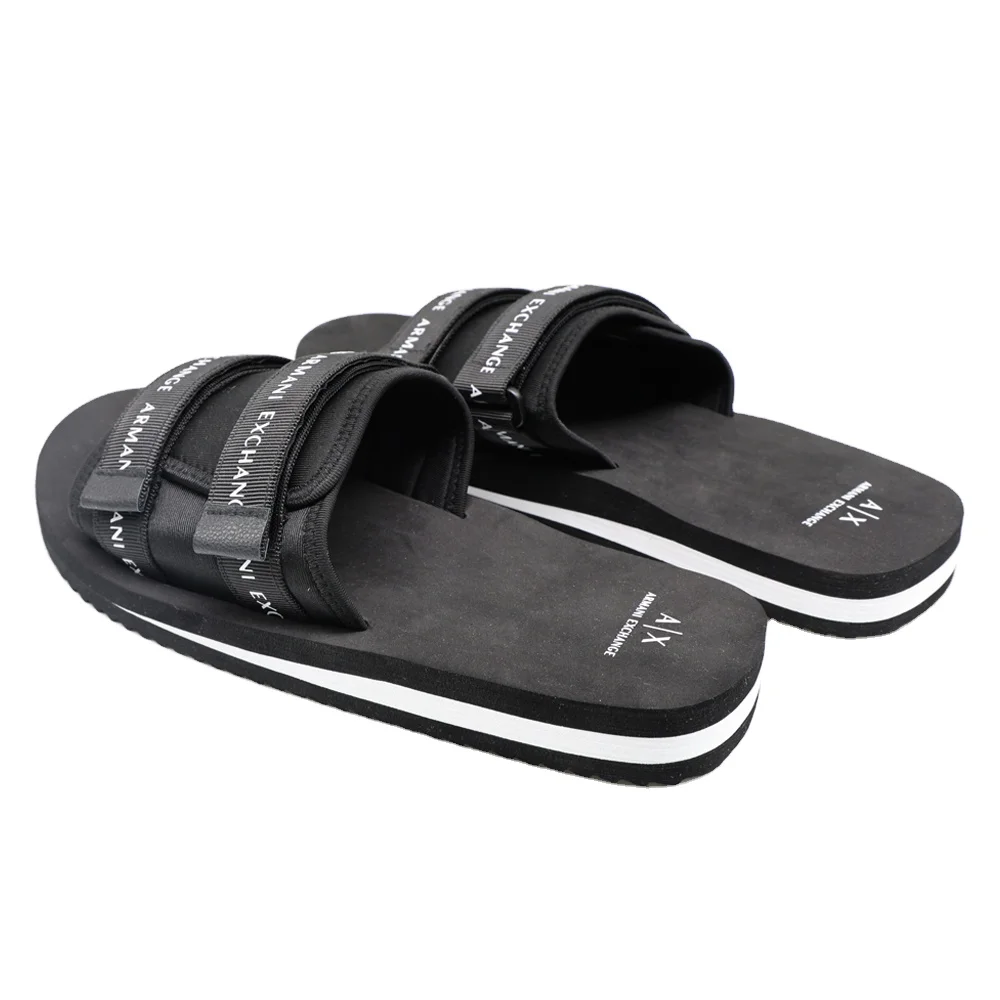 Custom Rubber Webbing Slippers Upper With Strap Buckle Logo Slide Sandals Home Mens Pvc Indoor Soft Eva Slides Shoes House