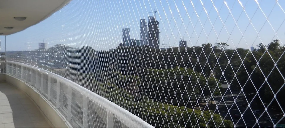 Knotless Polyethylene Net Balcony Safety Net with 5x5cm Mesh
