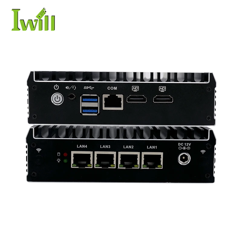 Cele-ron J3160 Mini PC 4 LAN Ports Pfsense Firewall Hardware DDR3