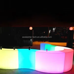 Outdoor Bar Waterproof 16 Colors PE Modern Style Led Bar