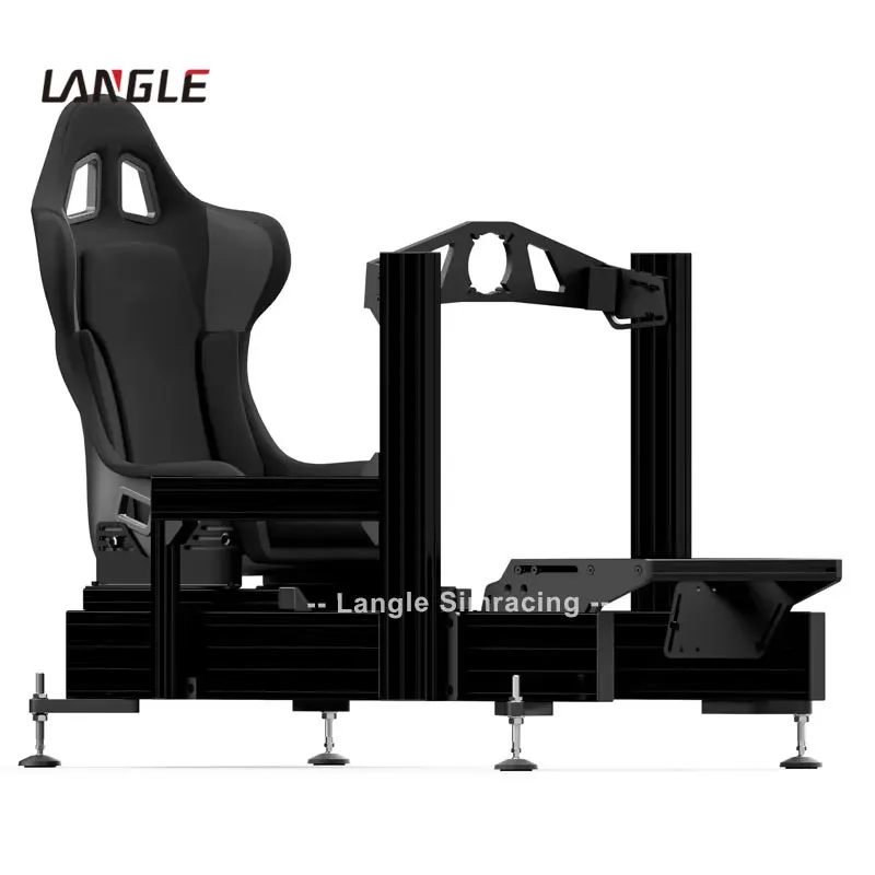 40160 Racing Sim Cockpit Rig Sim Racing Cockpit with Seat Steering ...