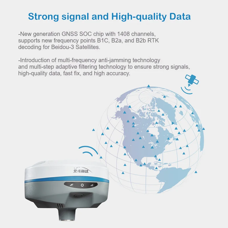 GPS GNSS RTK Hi -target TS2 Base and Rover upgrade for land surveying instruments