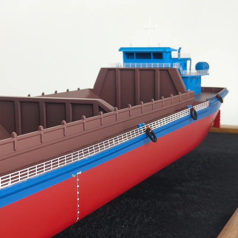 【A】Custom Made 90cm Ore Ship Model Handmade Marine Engineering Boat Model Small Batch Transport Bulk Carrier Ship Model OAS Ocean