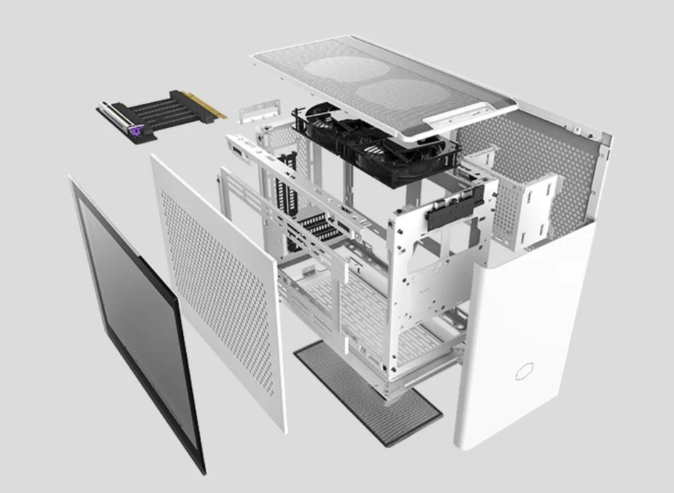 Hot Sale Mini Computer Case CoolerMaster Nr200P White Mini ITX Case PC Gaming CASE Mini Tower