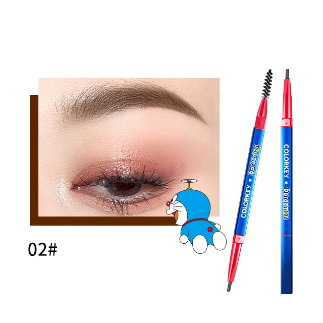 Creative Design Colorkey Waterproof Dual Eyebrow Pencil Pen