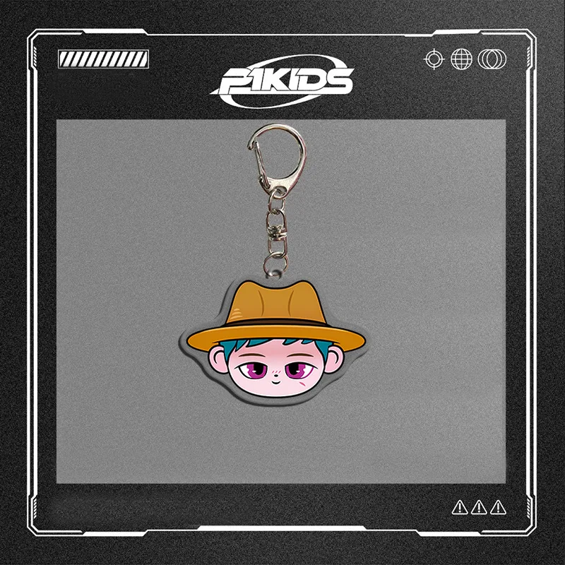 KPOP P1Harmony P1KIDS Fans REEL Keychain PICK -UP New Cartoon