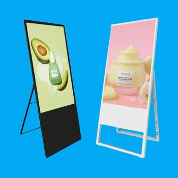 Lcd Poster Supermarket Advertising Machine Kiosk Ad Player Floor Stand Digital Signage And Displays 4k Touch Screen