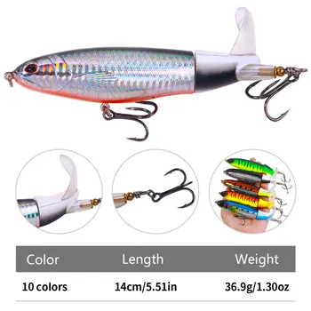 HENGJIA 37g/14cm Hard Plastic Topwater Pencil Lure Wobbler Walking Stick Bait Big Game Pencil Fishing Lure – Popper – view 4