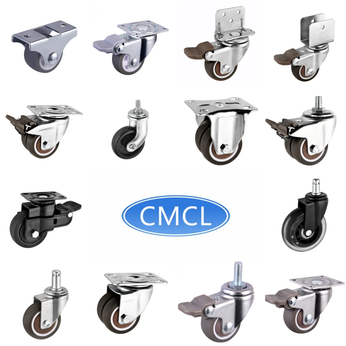 CMCL Transparent Caster Computer Chair Casters Caster Wheel for Office Chair