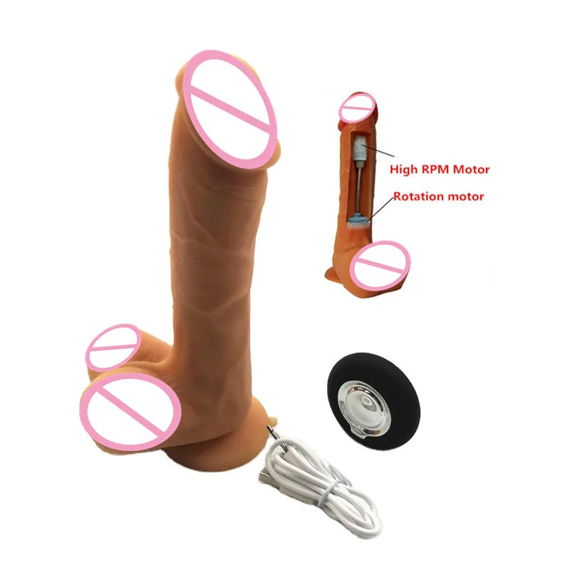 Wireless Control Rubber Powerful Vibrating Dildo SexyToys for Woman Dick Female Masturbation Vagina Stimulator
