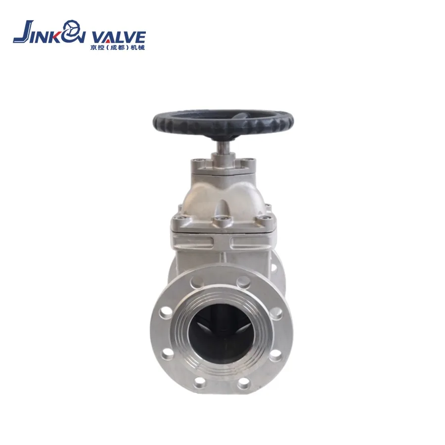 Stainless Steel Non-Rising Stem Resilient Seated Flanged Gate Valve PN16 High Temperature Soft Seal Corrosion-Resistant Valve
