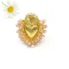 CC-0799-Ciondolo cuore color champagne