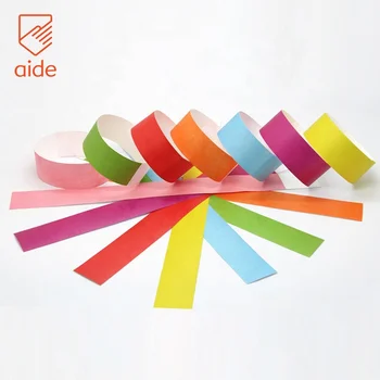 Aide Wholesale Tyvek Wristbands Event Paper Bands 7 Solid Colors ...