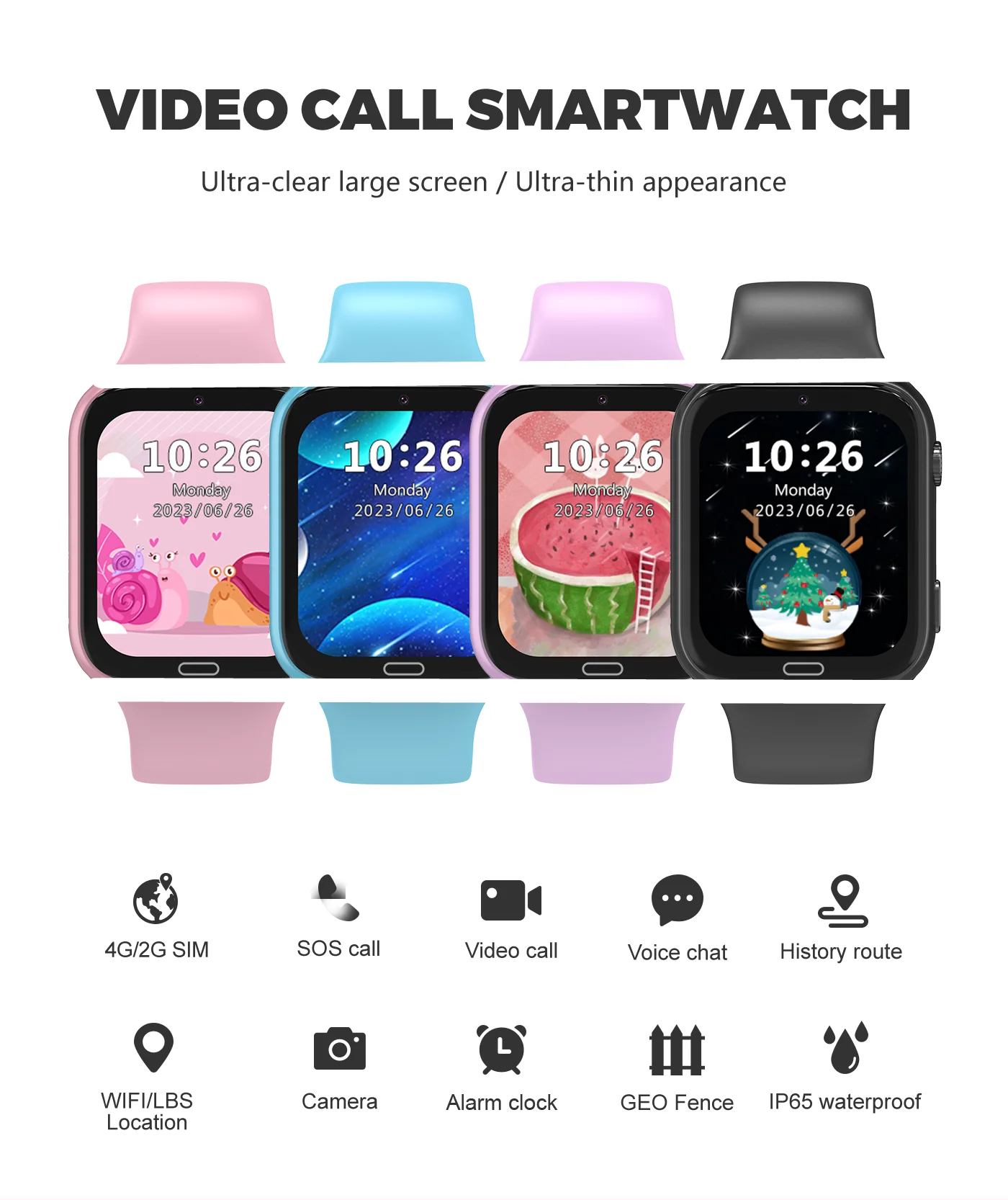 LT34 4G Smart Watch for Kids Safe Fun Communication