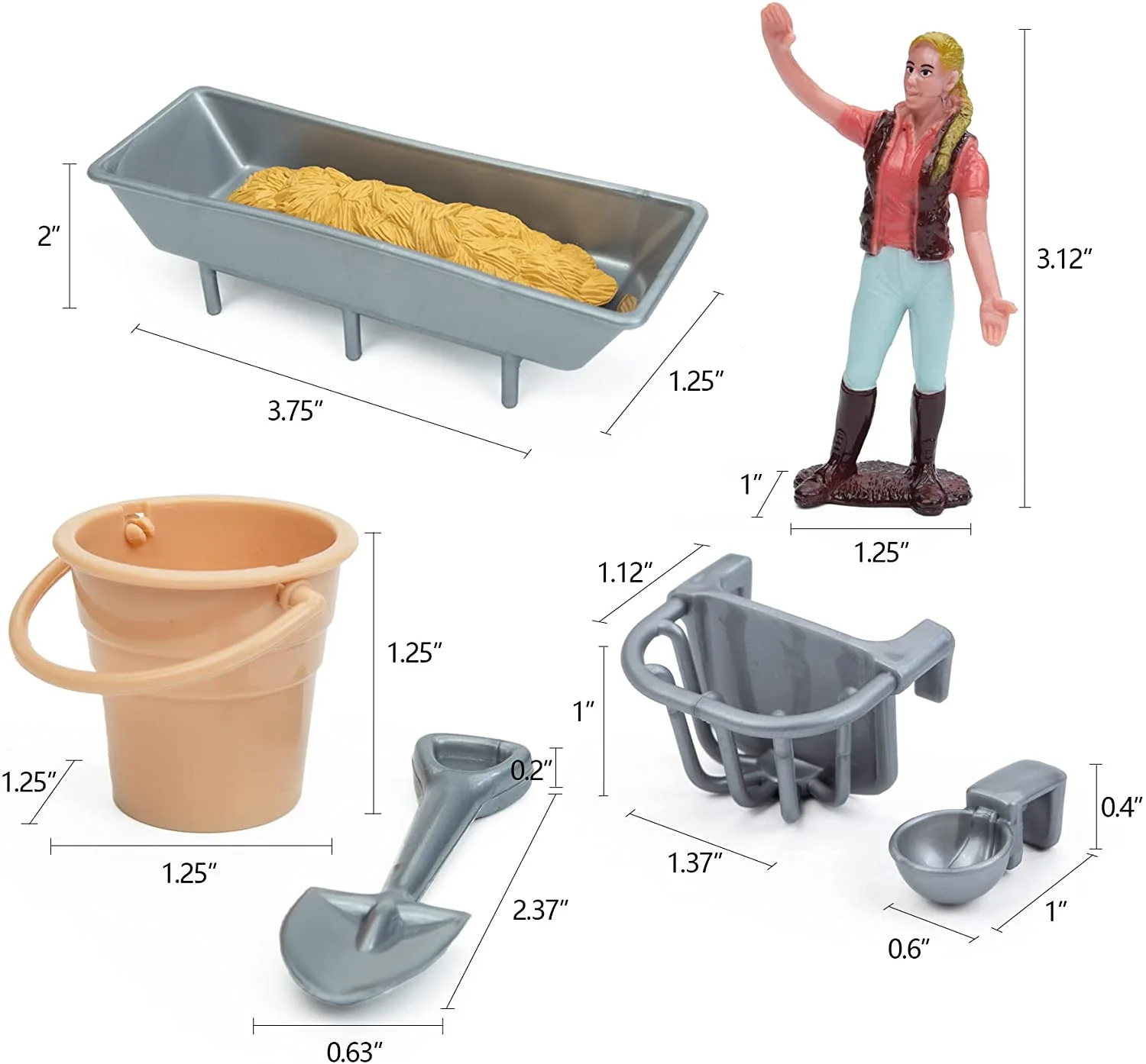 2 Juegos De Establo De Caballos Con Cerca Y Cenador De Plástico | Juguetes De Granja Creativos Para Niños 6-12 Años | Accesorios Educativos Para Juego Imaginativo