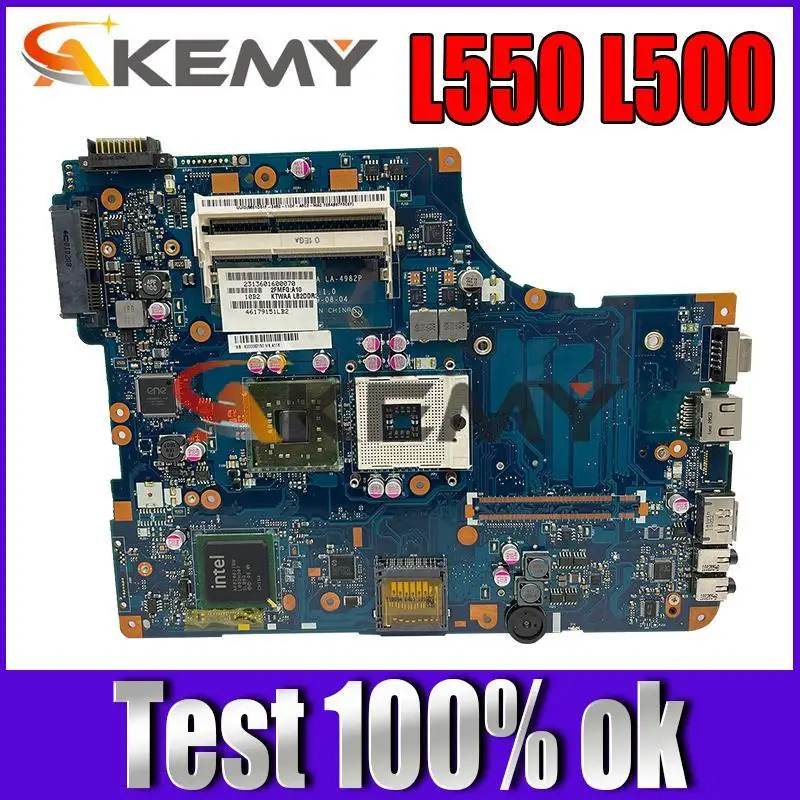 Toshiba Satellite L550 L555 Satellite Pro L550 KSWAA LA-4982P 46179151LB2 Motherboard K0000