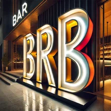 Light up letters Acrylic Sign for Office Bar Shop