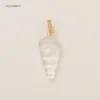 Transparent conch pendant-Gold