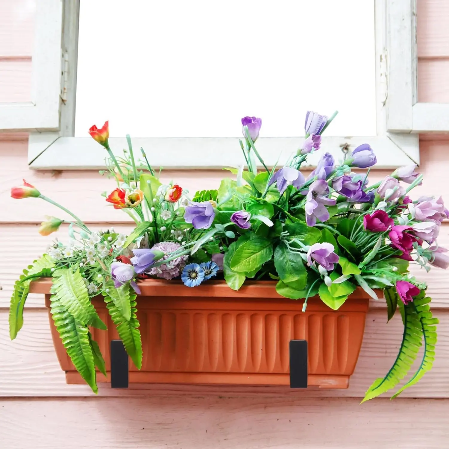 Firlar Ijzeren Muurhaken Plantenhanger Beugel Bloempot Hangende Haak Europese Stijl Smeedijzeren Plantenhanger voor Tuin Patio Balkon voor Hangende Plantenbak