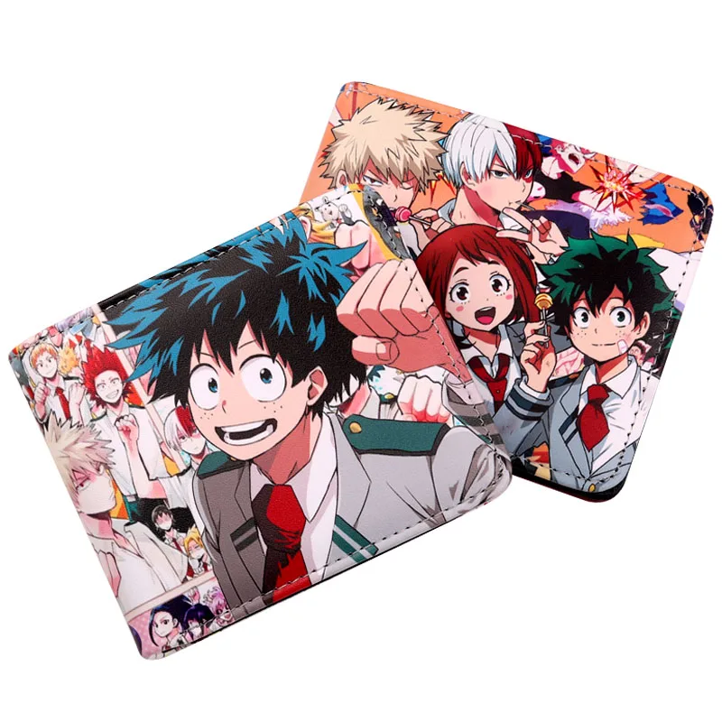 Hot Selling Anime Comics My Hero Academia Figure Cover Bi-fold Leather  Wallet For Gifts - Buy My Hero Academia Wallet,Color Wallet,Teen Boy  Wallets Product on 