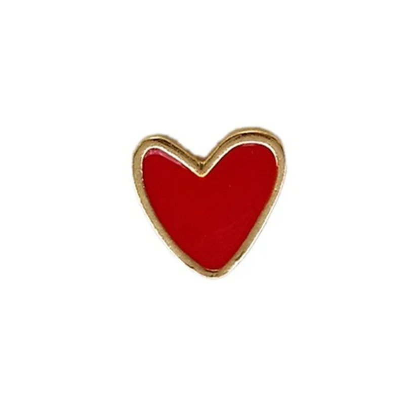 Custom Red Heart Hard Enamel Lapel Pin
