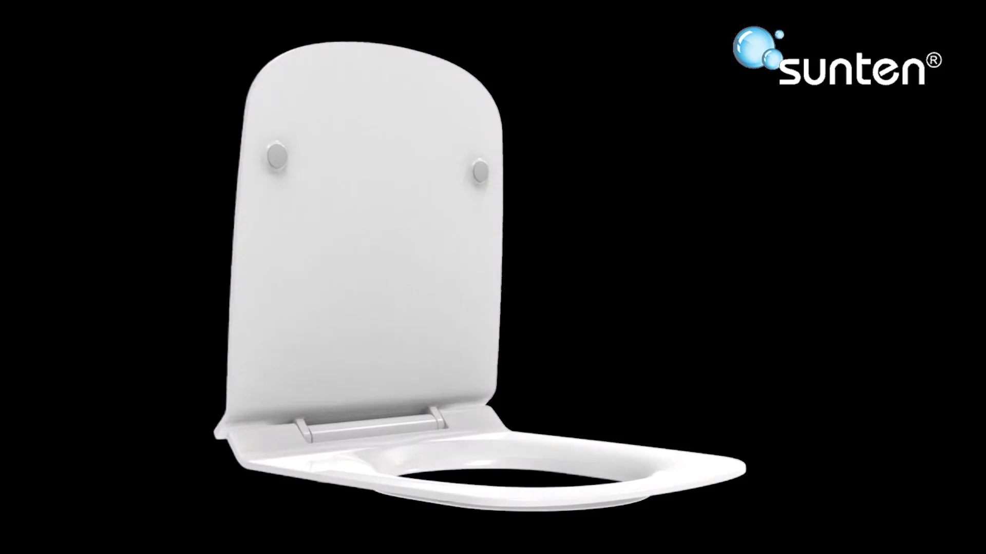 Modern Sanitary Ware Square Shape Urea Soft Close Toilet Seats Quick