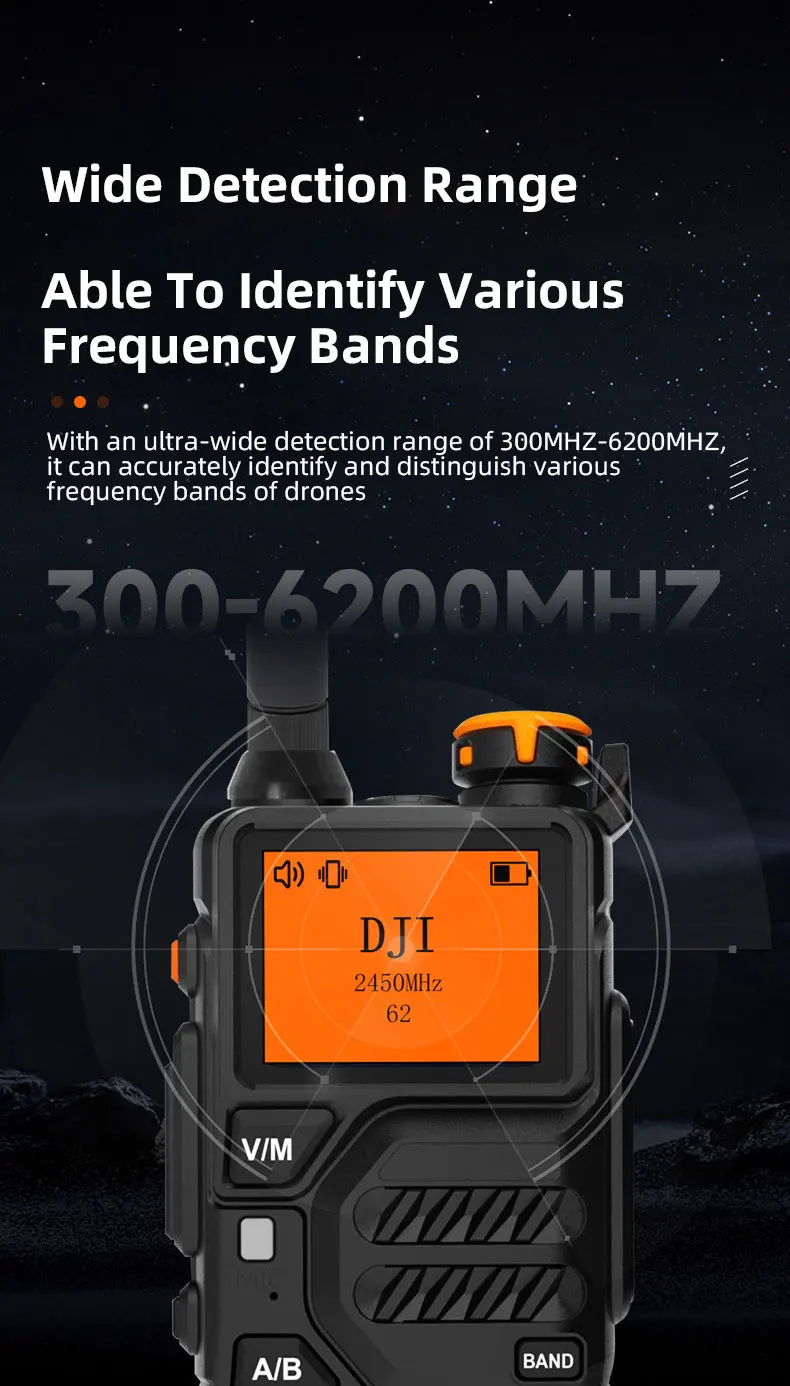 Identify DJI FPV UAV Detection Portable Handheld Ultra-wide Full-Band ...
