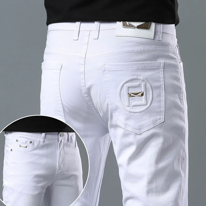 Men's Casual Thin Straight Slim Fit Jeans