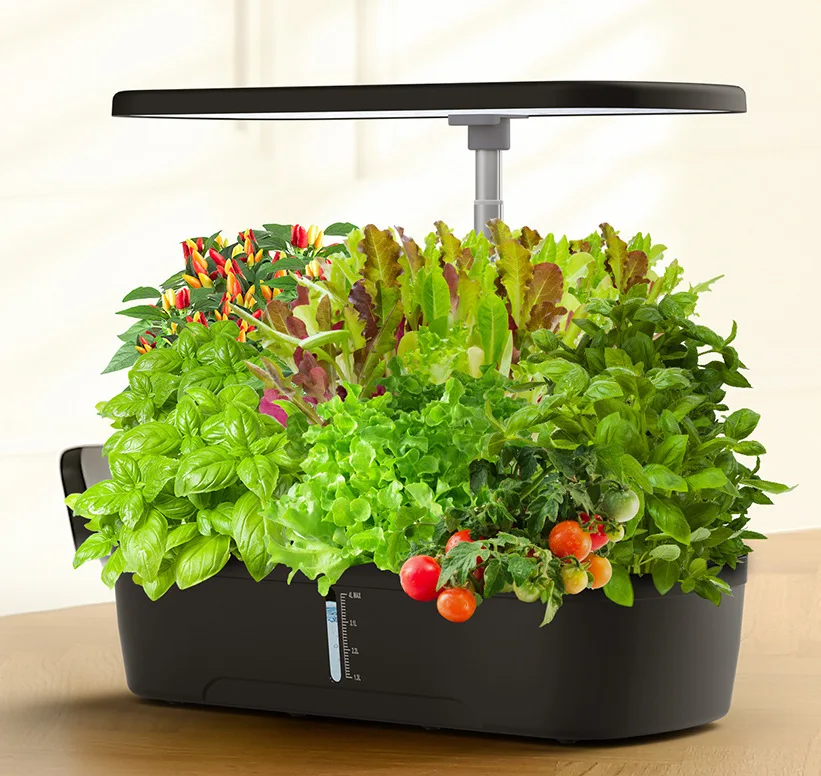View of 12 Pods Hydroponics Growing System,Indoor Garden With Full Spectrum Led ...